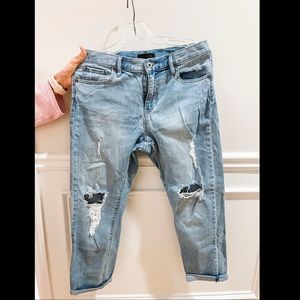Uniqlo - Distressed faded boyfriend jeans